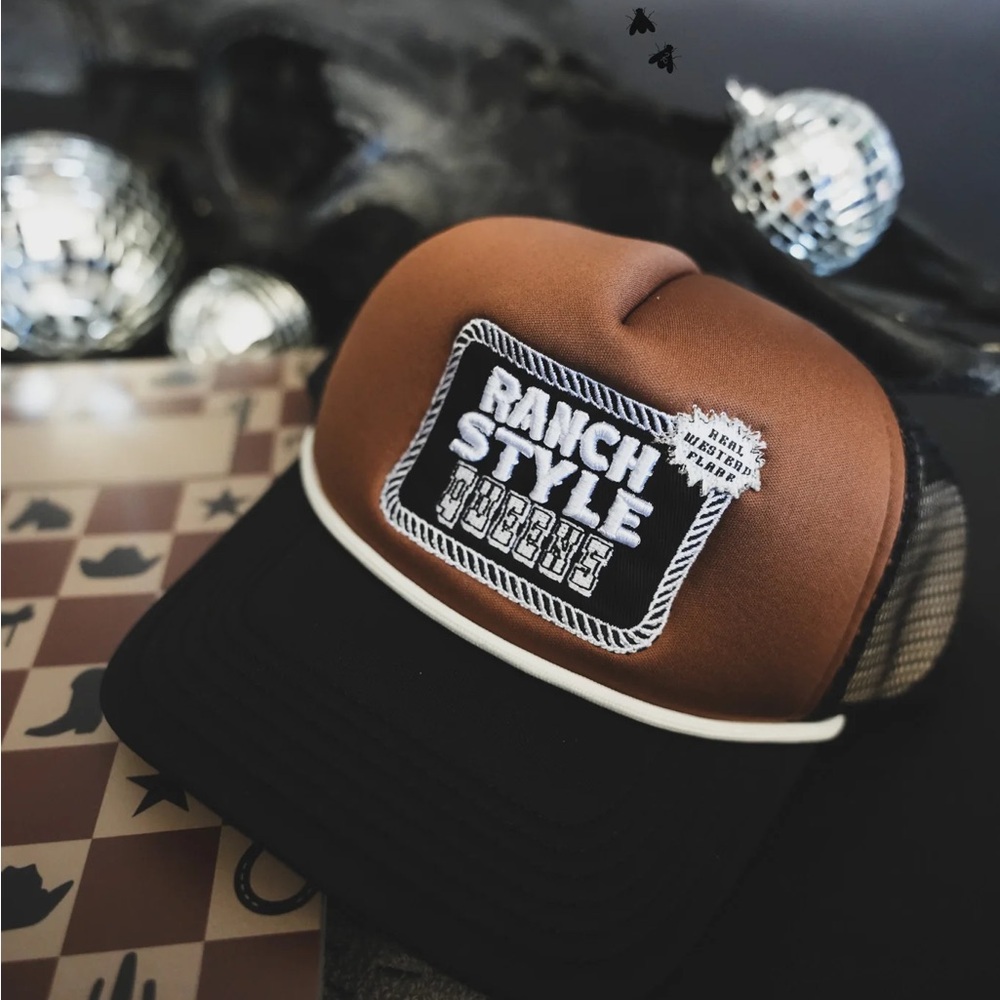 Ranch Style Brown and Black Hat - Picture 1 of 3